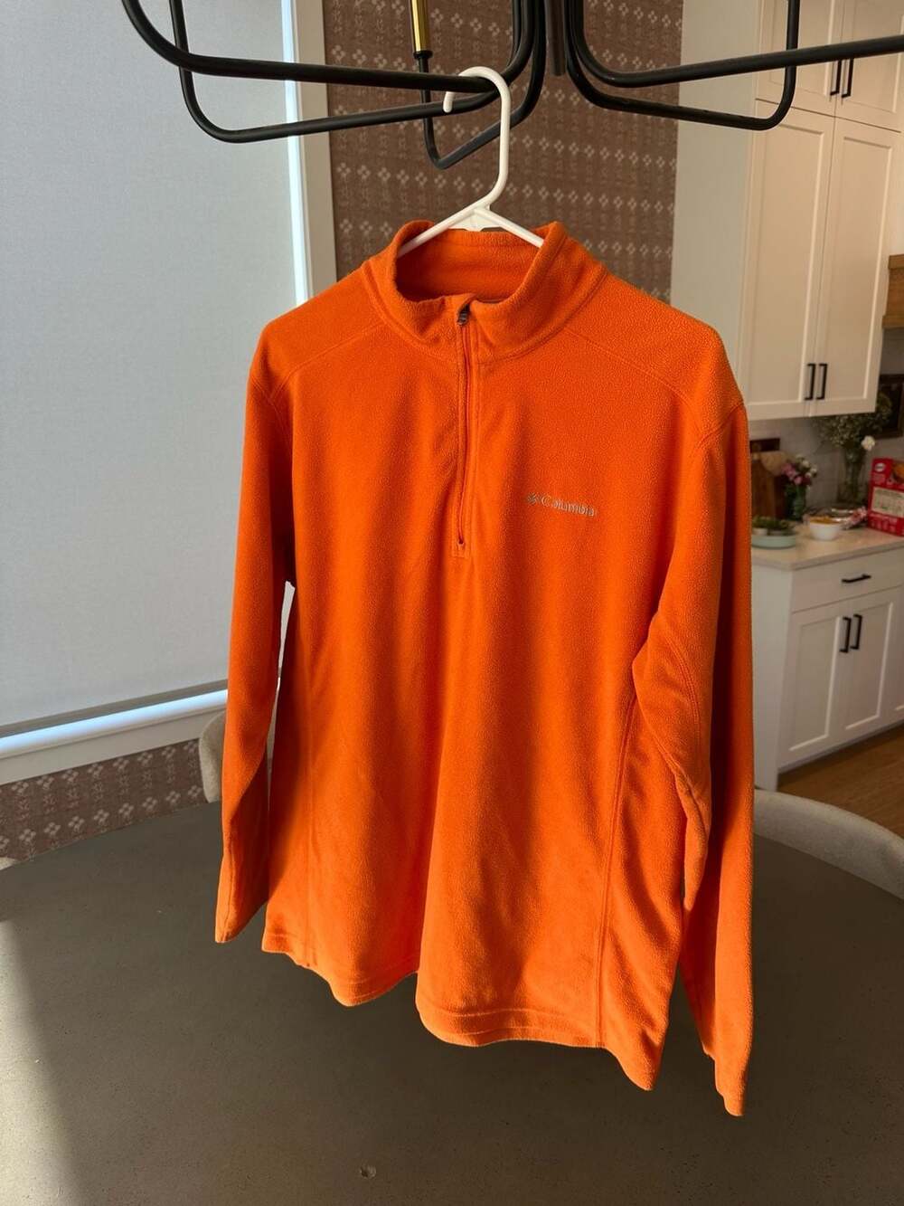 Columbia Men's Steens Mountain 1/4 Zip Fleece Pullover, Orange, Size L